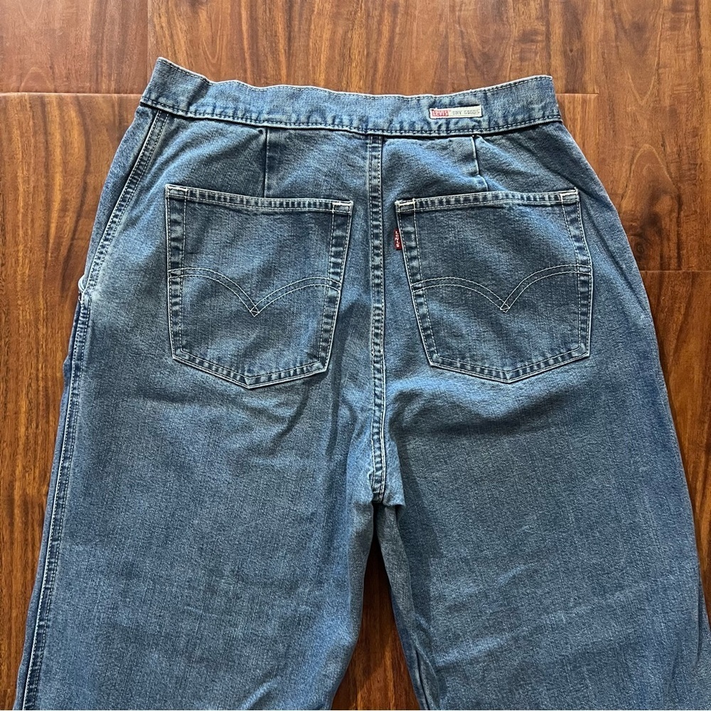 Vintage Y2K Levi’s Dry Goods Wide Leg Cropped Jeans size 10 - Picture 6 of 9